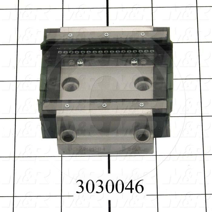 Slide (Rail) Guide, Slide Block, Steel, 80 mm Width of Block, 73 mm Length of Block, End, Side, & Inner Seals Contamination Protection