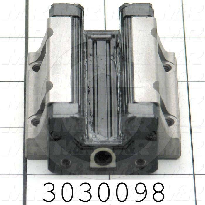 Slide (Rail) Guide, Slide Block, Steel, Standard Accuracy, 15 mm Width of Rail, 47 mm Width of Block, 60.4 mm Length of Block, 24 mm Height of the Set