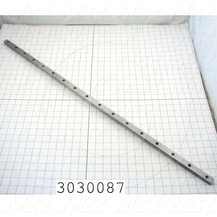 Slide (Rail) Guide, Steel, High Accuracy, 1000 mm Length of Rail, Side Seal Contamination Protection, Normal Preload