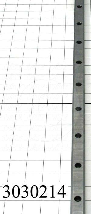 Slide (Rail) Guide, Steel, Standard Accuracy, 20 mm Width of Rail, 1018 mm Length of Rail, End Seals (Single) Contamination Protection, Medium Preload