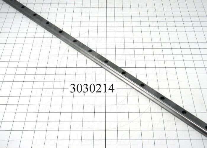 Slide (Rail) Guide, Steel, Standard Accuracy, 20 mm Width of Rail, 1018 mm Length of Rail, End Seals (Single) Contamination Protection, Medium Preload