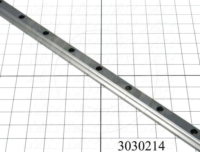 Slide (Rail) Guide, Steel, Standard Accuracy, 20 mm Width of Rail, 1018 mm Length of Rail, End Seals (Single) Contamination Protection, Medium Preload