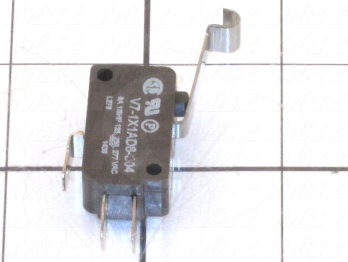 Snap Action Switch, Miniature, SPDT, 277V, 6A, Quick Connection Terminal, Roller Lever