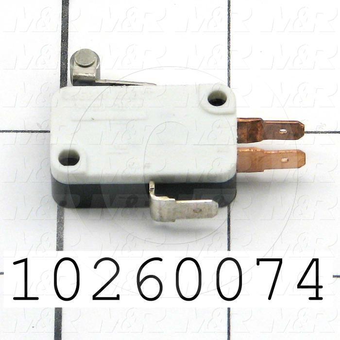 Snap Action Switch, SPDT, 125V, 15A, Quick Connection Terminal