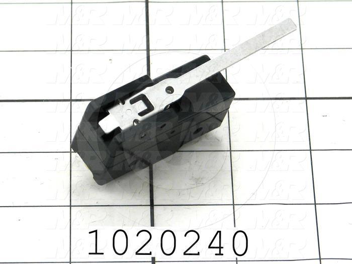 Snap Action Switch, SPDT, 125V, 15A, Screw Terminal, Hinge Lever