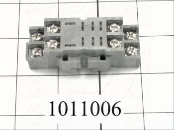 Socket for Relay, 8 Pins, DIN Rail, Use For RH2B Relays