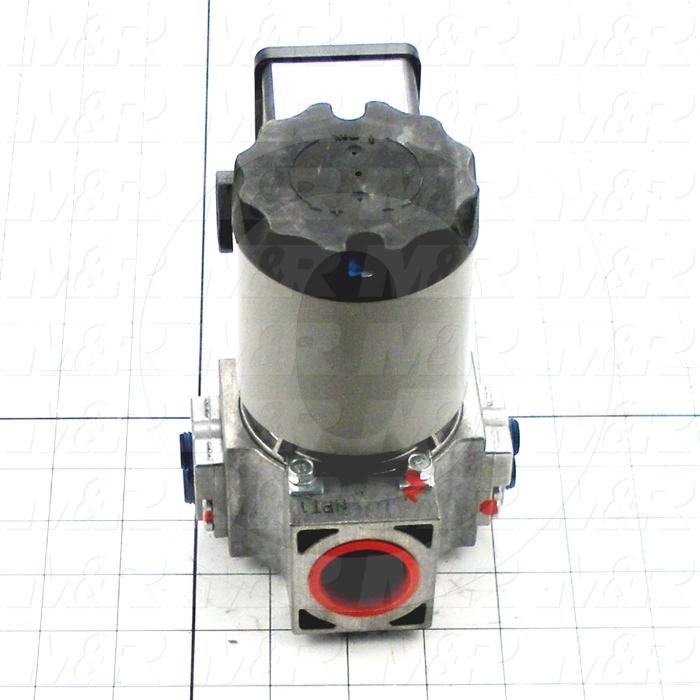 Solenoid Valve, Thread Size 1" NPT, Voltage 110V 1PH, Max. Pressure 15 Psi, Material Aluminum
