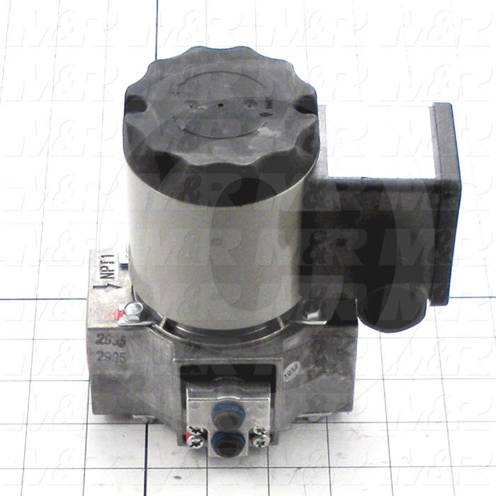 Solenoid Valve, Thread Size 1" NPT, Voltage 110V 1PH, Max. Pressure 15 Psi, Material Aluminum