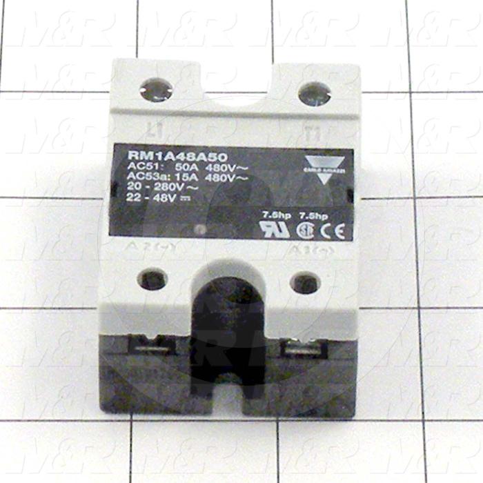 Solid State Relay, 1 Pole, 24-275VAC Input, 50A, 600VAC