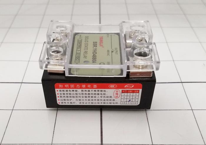 Solid State Relay, 1 Pole, 3-32VDC Input, 480VAC Output, 80A