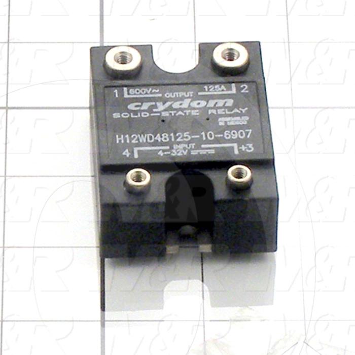 Solid State Relay, 4-32VDC Input, 125A, 600VAC