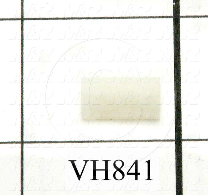 Spacers and Standoffs, Female Threaded Hex Standoff Type, 0.250" Outside Diameter, 0.50 in. Overall Length, 6-32 Thread Size, #6 Screw Size, Nylon Material, Plain Finish