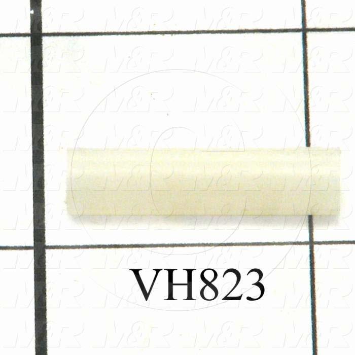 Spacers and Standoffs, Female Threaded Round Standoff Type, 0.250" Outside Diameter, 1 in. Overall Length, 8-32 Thread Size, #8 Screw Size, Nylon Material, Plain Finish