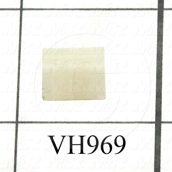 Spacers and Standoffs, Female Unthreaded Round Spacer Type, 0.370" Outside Diameter, 0.140" Inside Diameter, 0.438" Overall Length, #6 Screw Size, Nylon Material