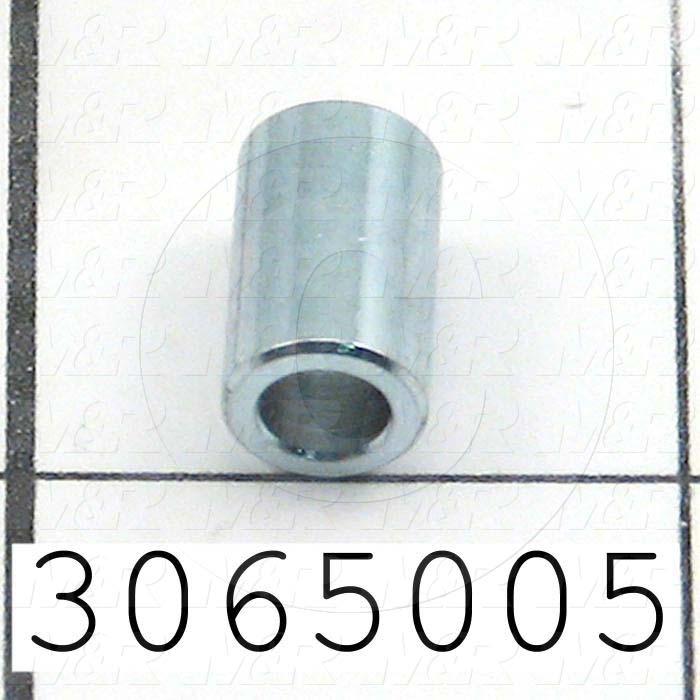 Spacers and Standoffs, Female Unthreaded Round Spacer Type, ANSI Standard, 0.31 in. Outside Diameter, 0.20 in. Inside Diameter, 0.50 in. Overall Length, #10 Screw Size, Brass Material