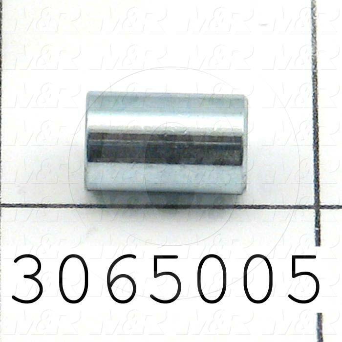 Spacers and Standoffs, Female Unthreaded Round Spacer Type, ANSI Standard, 0.31 in. Outside Diameter, 0.20 in. Inside Diameter, 0.50 in. Overall Length, #10 Screw Size, Brass Material