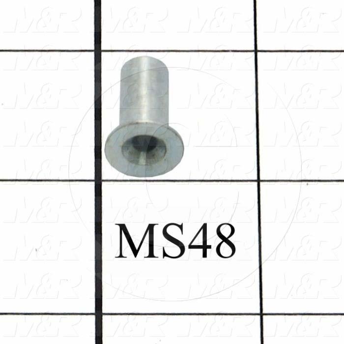 MS48 Spacers and Standoffs, Female Unthreaded Round Standoff Type, 0