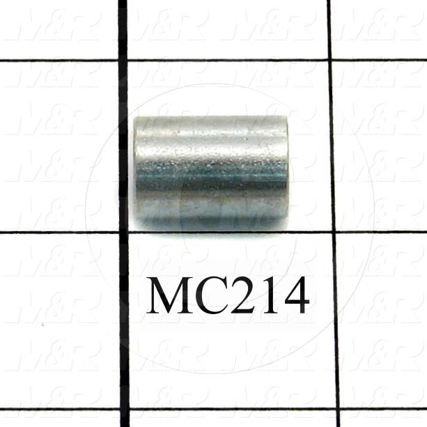 Spacers and Standoffs, Female Unthreaded Round Standoff Type, 0.500" Outside Diameter, 0.267" Inside Diameter, 0.750" Overall Length, 1/4 in. Screw Size, Steel Material, Zinc Finish