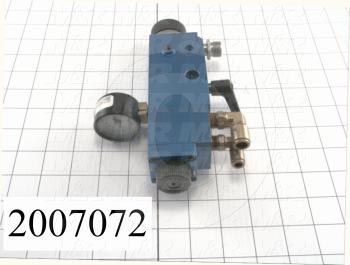 Spraying Systems, Glue Gun, Air Atomizing  Adjustable  Adhesive Spray System with Pressure Gauge and Air Cap