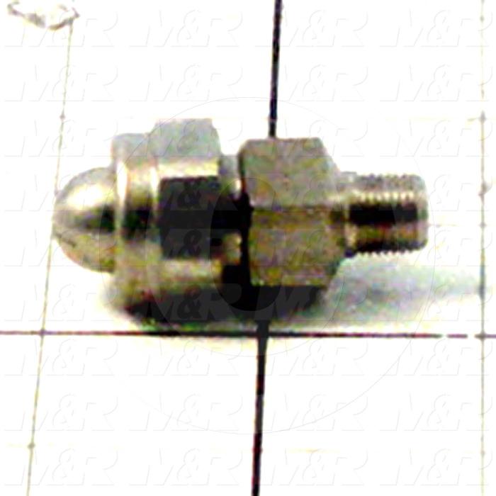 Spraying Systems, Unijet Blow-Off Nozzle, Flat Pattern, Stainless Steel Material, 1/8" NPT Liquid Inlet