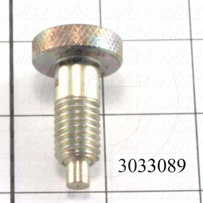 Spring Plungers, Hand Retractable, 1/2-13 Thread Size, 0.650" Thread Length