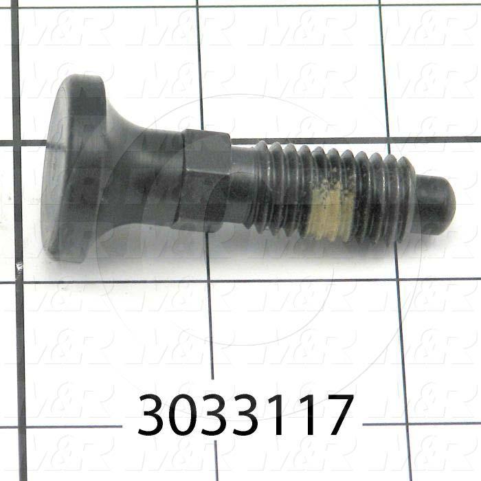 Spring Plungers, Hand Retractable, 1/2-13 Thread Size, 1.000" Thread Length