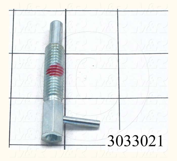 Spring Plungers, Hand Retractable, 3/8-16 Thread Size, 1.310" Thread Length