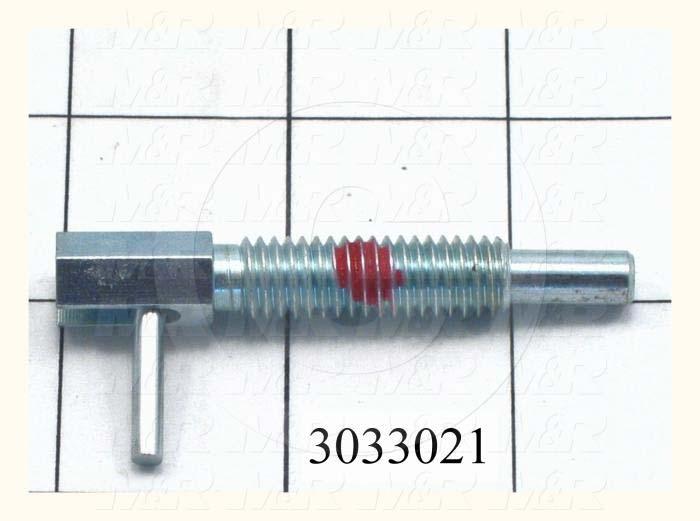 Spring Plungers, Hand Retractable, 3/8-16 Thread Size, 1.310" Thread Length