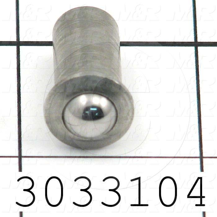 Spring Plungers, Push Fit Ball Nose