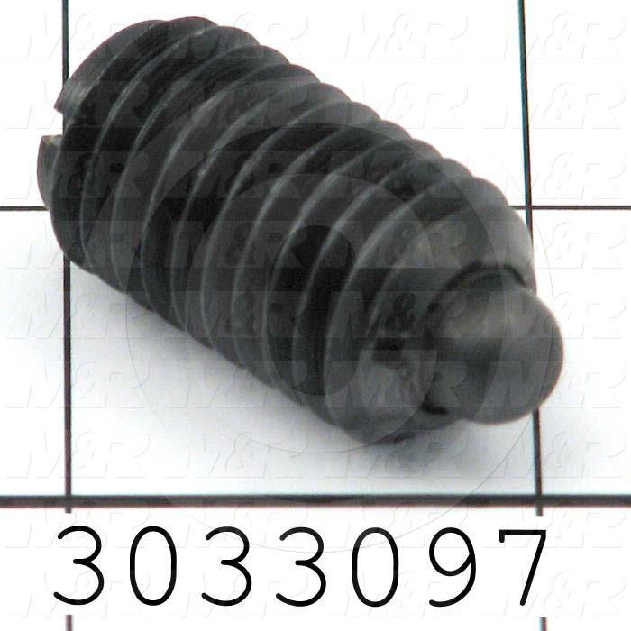 Spring Plungers, Round Nose, Steel Material, 5/8-11 Thread Size, 1.06 in. Overall Length