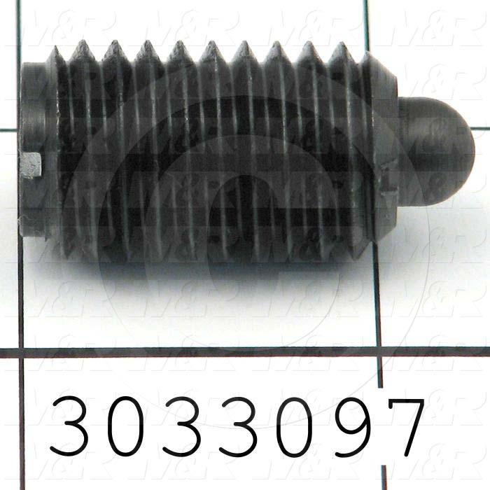 Spring Plungers, Round Nose, Steel Material, 5/8-11 Thread Size, 1.06 in. Overall Length