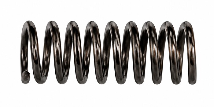 Springs, Compression Type, 0.063 in. Wire Diameter, 0.66 in. Outside Diameter, 3.00 in. Overall Length, 0.86 in. Solid Length, 4.6 Total Coils, Music Wire Material