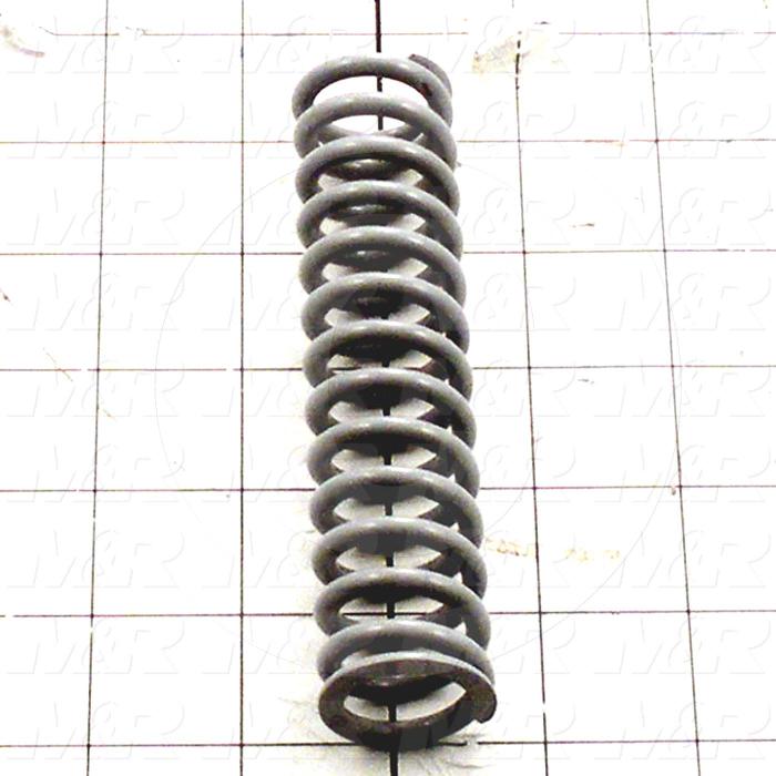 Springs, Compression Type, 0.170" Wire Diameter, 1.170" Outside Diameter, 5.00 in. Overall Length, 2.39" Solid Length, 14 Total Coils, Closed and Ground Spring Ends, 100 Lb/In Rate