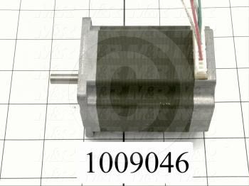 Stepper Motor, 2-Phase Hybrid, 1.8 Degree Indexing Angle, Single Shaft