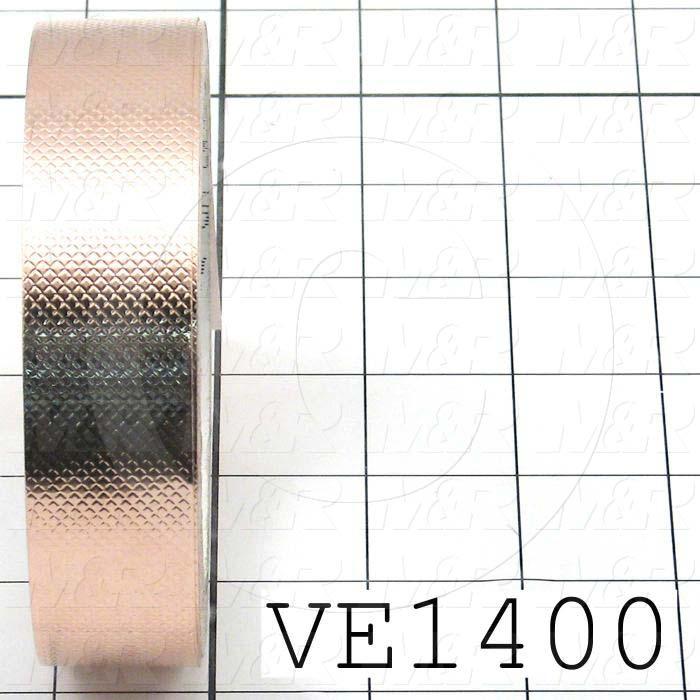 Tape, Type EMI/RFI Foil Shielding, Copper Foil Material, 1.00 in. Width, Embossed Finish Notes