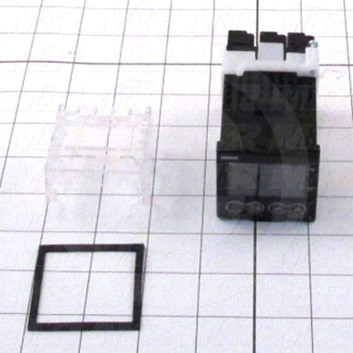 Temperature Controller, 1/16 DIN, Universal-Thermocouple, 2 Set Points, 2 Alarms, Digital, 100-240VAC, Base + Terminal Cover Units