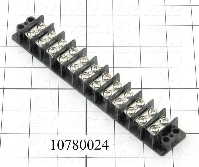 Terminal Block, Strip, 12 Poles