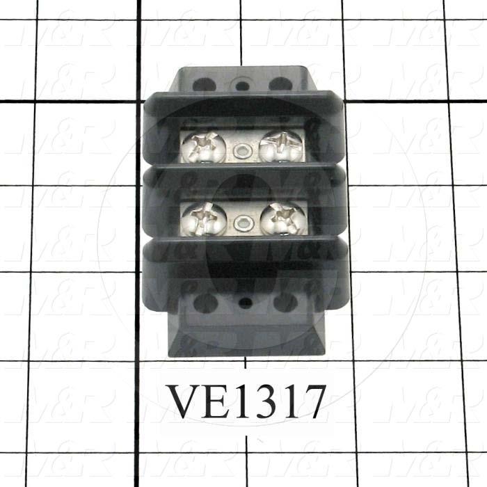 Terminal Block, Strip, 2 Poles