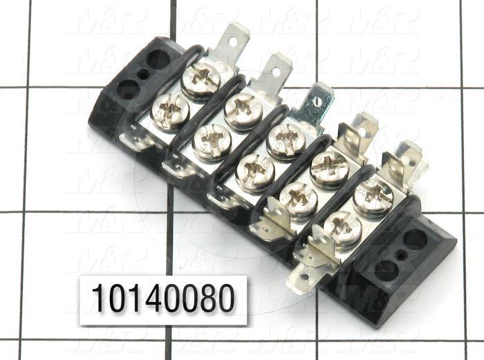 Terminal Block, Strip, 5 Poles