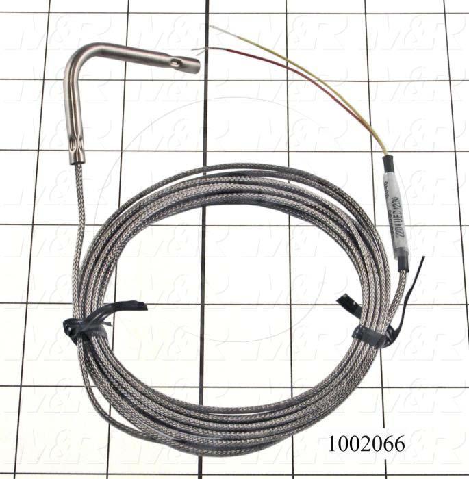 Thermocouple, Right Angle Type K, 144", VAT Style