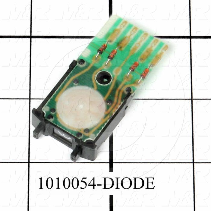 Thumbwheel Switch, Thumbwheel, BCD, with 4 Diodes, 50VAC - 28VDC, 0.1A (resistive load)