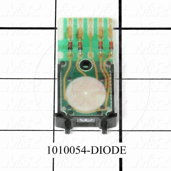 Thumbwheel Switch, Thumbwheel, BCD, with 4 Diodes, 50VAC - 28VDC, 0.1A (resistive load)
