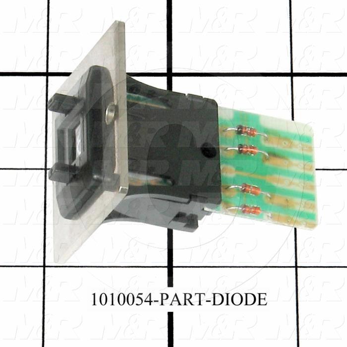 Thumbwheel Switch, Thumbwheel, BCD, with Connecting Diode, 50VAC - 28VDC, 0.1A (resistive load), Assembly Unit
