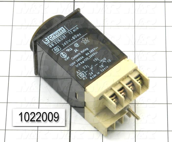 Timer, Count Down, 12 Minutes, 220VAC, Screw Terminal