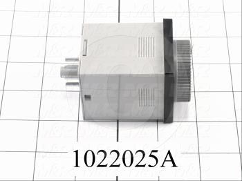 Timer, Count Down, Power ON-Delay, 1 Sec to 500 Hours Time Range, 100-240VAC, 8-Pin