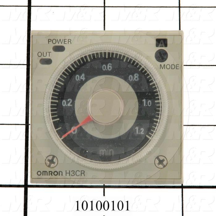 Timer, ONE-SHOT, On-Delay, 0.5 Sec to 300 Hours Time Range, 100-240VAC, 8-Pin