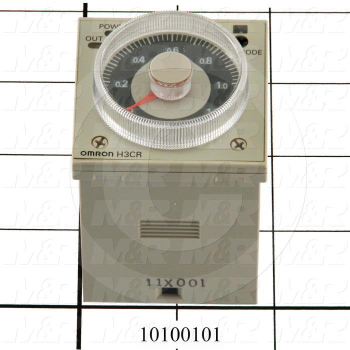 Timer, ONE-SHOT, On-Delay, 0.5 Sec to 300 Hours Time Range, 100-240VAC, 8-Pin