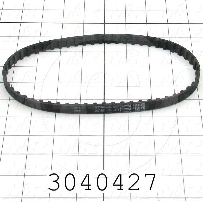 Timing Belt, Closed Type, L Profile, 0.38" Pitch, 21" Length, 0.50" Width, 56 Teeth