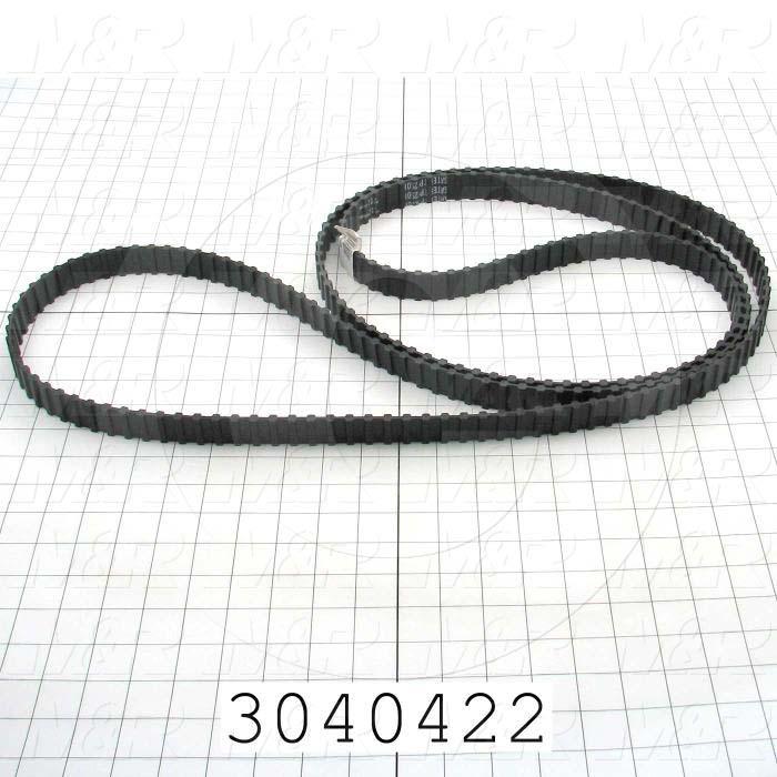 Timing Belt, Double/Twin Type, H Profile, 0.50" Pitch, 125" Length, 1.00" Width, 250 Teeth