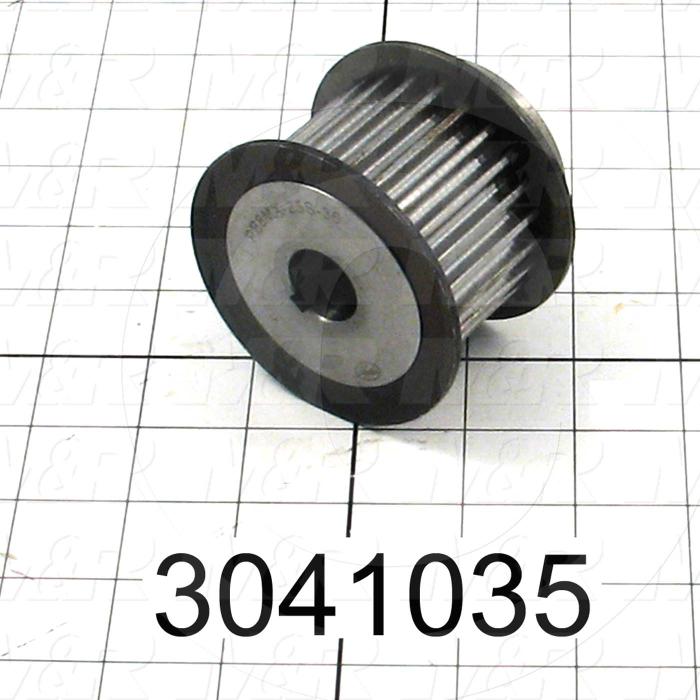 3041035 Timing Belt Pulley, 0.75" Bore Size, Cylindrical with Keyway